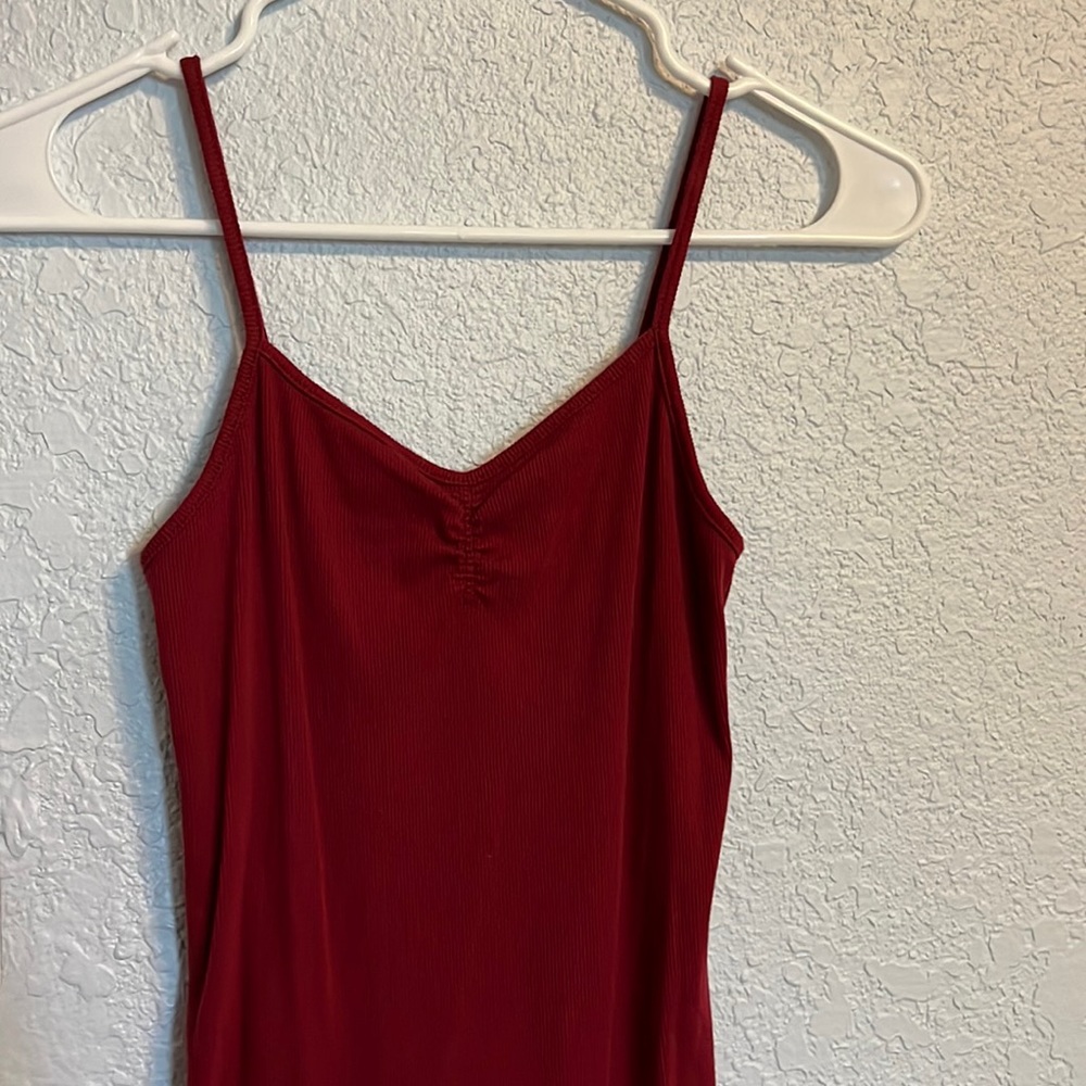 Maroon tank top